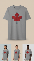 Flag red maple leaf graphic tee
