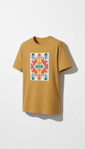 Sunlit gold regional motif tee